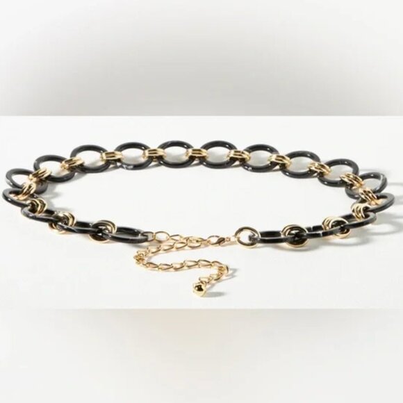 Anthropologie Size Medium/ Large Resin Hoop Chain Belt New With Tags main image 2